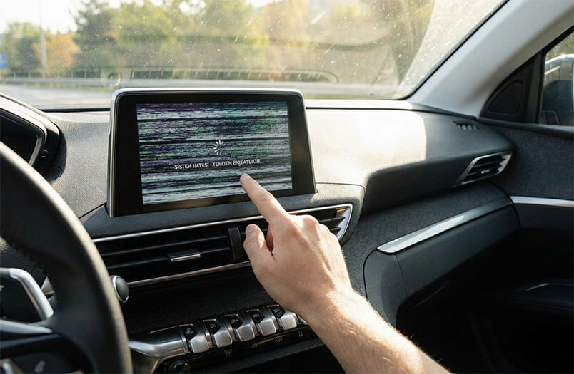 Araç İçi Dokunmatik Ekran Donarsa Ne Yapılmalı?